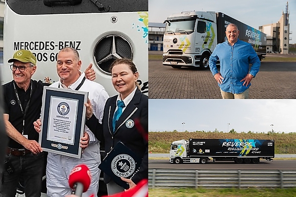 Mercedes-Benz eActros 600 Truck Reverses For 124.7-km, 6Hrs 22 Minutes To Set A New Guinness World Record - autojosh