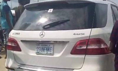 ‘One-way’ Driver Of Mercedes SUV With Customized “OSUNFNKE” Plate Flees After Fatal Collision With Tricycle - autojosh