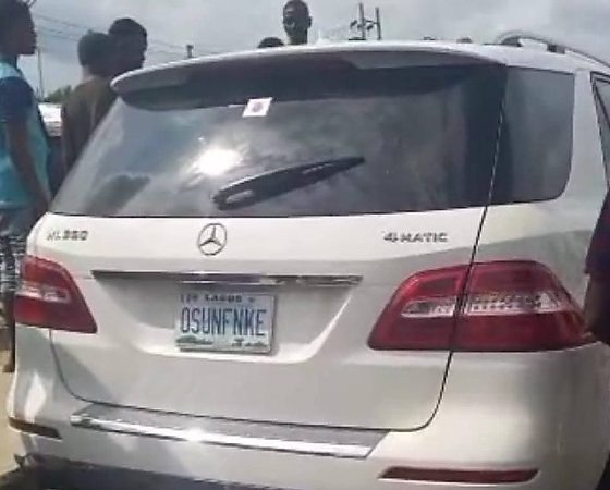 ‘One-way’ Driver Of Mercedes SUV With Customized “OSUNFNKE” Plate Flees After Fatal Collision With Tricycle - autojosh