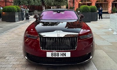 $30 Million Rolls-Royce Droptail ‘La Rose Noire’ Seen Driving On The Streets Of London - autojosh