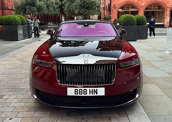 $30 Million Rolls-Royce Droptail ‘La Rose Noire’ Seen Driving On The Streets Of London - autojosh