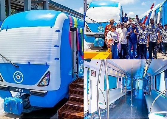Sanwo-Olu Unveils Three Train Sets For Lagos Blue Line, Credits Tinubu’s Crucial Support - autojosh