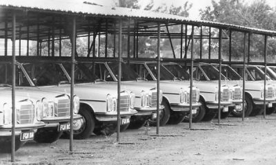 Throwback To 1974 : Row Of Mercedes-Benz Cars Fitted With “FGN” Plate Owned By Nigerian Government - autojosh