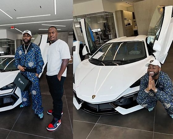 The First In Africa : Davido Buys Customized Lamborghini Revuelto Sports Car Worth $1 Million - autojosh