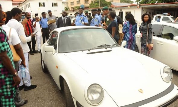 Lagos Police Urges Musician To Return Car Stolen From Abroad, Displays 36 Stolen Cars, Including N250m Porsche 911 - autojosh