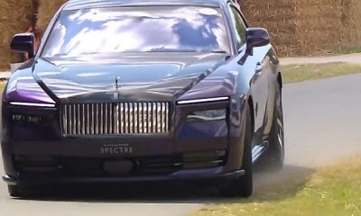 Watch : Rolls-Royce Pushed 659-hp Black Badge Spectre To Its Limit At The Goodwood Festival Of Speed - autojosh