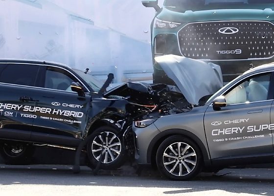 Two Cherry Tiggo 9 SUV’s Collided Head-on At 50km/h In Africa’s First Real-world Crash Test - autojosh