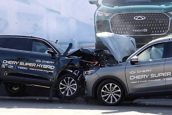 Two Cherry Tiggo 9 SUV’s Collided Head-on At 50km/h In Africa’s First Real-world Crash Test - autojosh