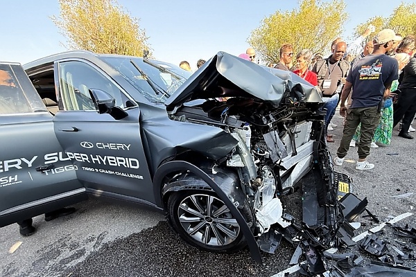 Two Cherry Tiggo 9 SUV’s Collided Head-on At 50km/h In Africa’s First Real-world Crash Test - autojosh 