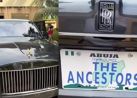 Cletus Ibeto’s N1.7b Rolls-Royce Cullinan Series II Gets ‘Gold’ Spirit of Ecstasy, ‘The Ancestors’ Number Plate - autojosh