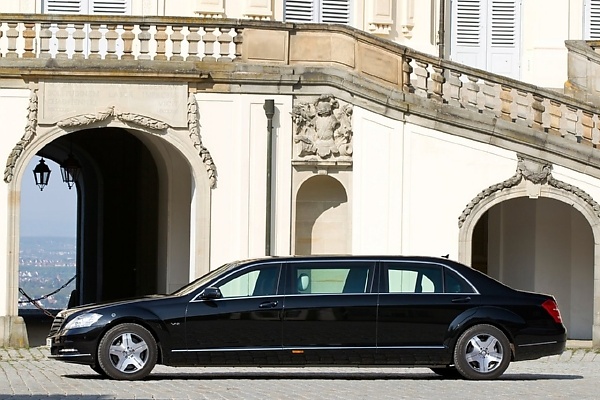 Nestoil Boss, Obi Jackson, Pulls Up In Style In Mercedes-Benz S600 Pullman Guard Limousine - autojosh