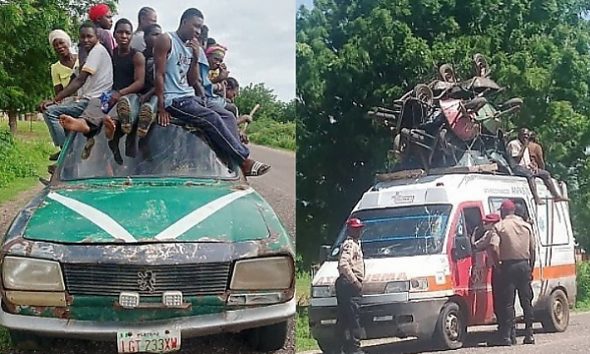 It Is Very Dangerous : FRSC Shares Photos Of Apprehended Vehicles Overloaded With Goods And People - autojosh