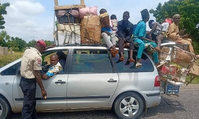 It Is Very Dangerous : FRSC Shares Photos Of Apprehended Vehicles Overloaded With Goods And People - autojosh