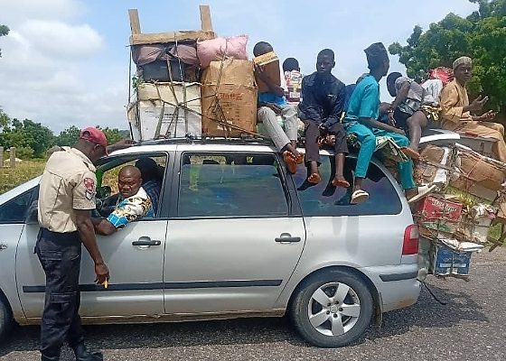 It Is Very Dangerous : FRSC Shares Photos Of Apprehended Vehicles Overloaded With Goods And People - autojosh