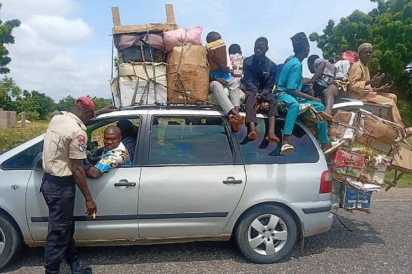 It Is Very Dangerous : FRSC Shares Photos Of Apprehended Vehicles Overloaded With Goods And People - autojosh 