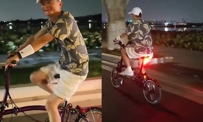 Richer Than Dangote : Billionaire Jack Ma Spotted Riding Bicycle On Chinese Streets Without Security Guards - autojosh