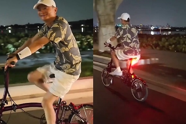 Richer Than Dangote : Billionaire Jack Ma Spotted Riding Bicycle On Chinese Streets Without Security Guards - autojosh