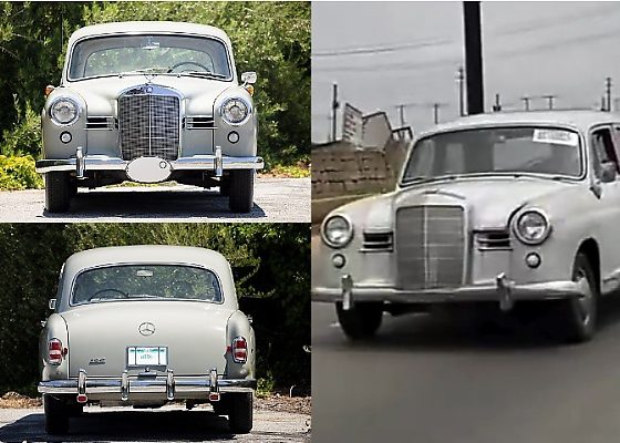 Classic 1950s Mercedes-Benz 180 ‘Ponton’ Spotted Cruising Majestically On The Nigerian Road - autojosh
