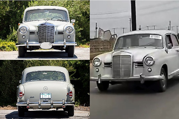 Classic 1950s Mercedes-Benz 180 ‘Ponton’ Spotted Cruising Majestically On The Nigerian Road