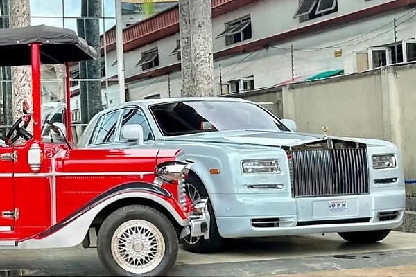 OPM Founder Takes Delivery Of Electric Vintage Car And A Golf Cart Gifted By His Chinese Partners - autojosh 