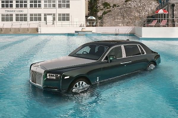 Rolls-Royce Submerge N2 Billion Phantom In Swimming Pool To Celebrate 100 Years Of Flagship Sedan - autojosh 
