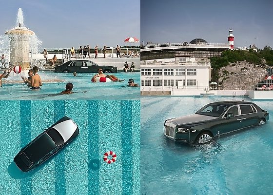 Rolls-Royce Submerge N2 Billion Phantom In Swimming Pool To Celebrate 100 Years Of Flagship Sedan - autojosh