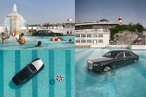 Rolls-Royce Submerge N2 Billion Phantom In Swimming Pool To Celebrate 100 Years Of Flagship Sedan - autojosh