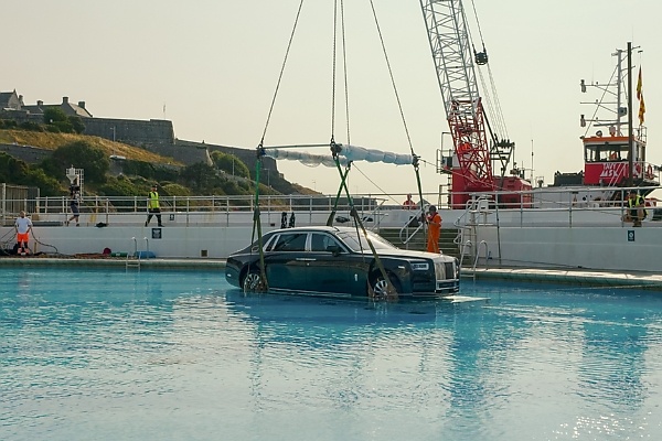 Rolls-Royce Submerge N2 Billion Phantom In Swimming Pool To Celebrate 100 Years Of Flagship Sedan - autojosh 