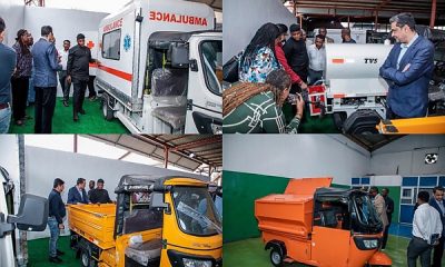 3-wheeled Ambulance, Pickup, Tanker And Waste Collector On Display As NADDC Boss Visits Simba Group - autojosh