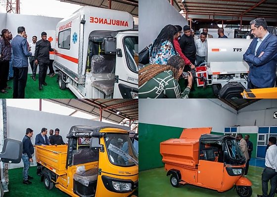3-wheeled Ambulance, Pickup, Tanker And Waste Collector On Display As NADDC Boss Visits Simba Group - autojosh
