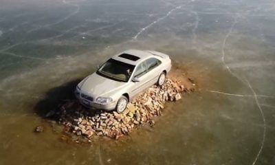 Here Is How This 2001 Volvo S80 Got Stuck On A Tiny Lake Called “Volvo Island” Since 2012 - autojosh