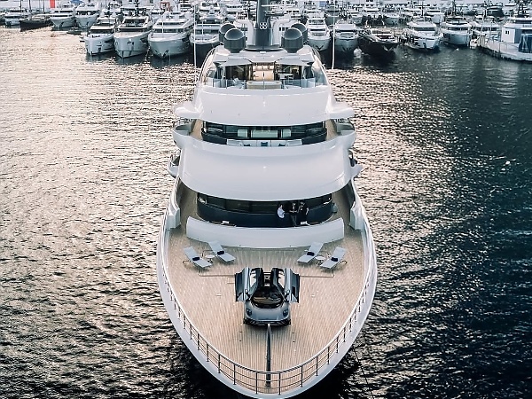 Aston Martin Valhalla Positioned On The Deck Of A Luxurious Yacht Turn Heads At 2025 Monaco Yacht Show - autojosh 