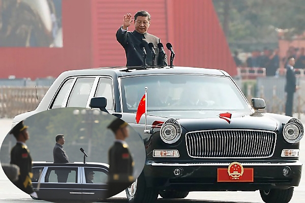 Chinese President Review Troops From The Roof Of Hongqi Limousine During 80th Victory Day Parade - autojosh