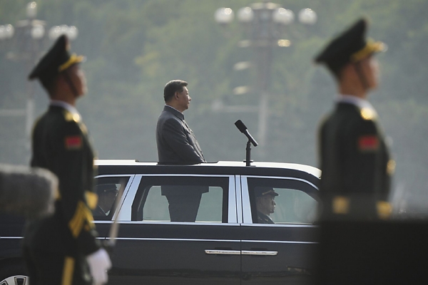 Chinese President Review Troops From The Roof Of Hongqi Limousine During 80th Victory Day Parade - autojosh 