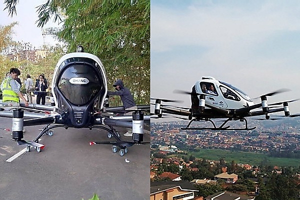 China’s EHang And Rwanda Jointly Launch Africa’s First Pilotless Human-carrying ‘Air Taxi’ - autojosh