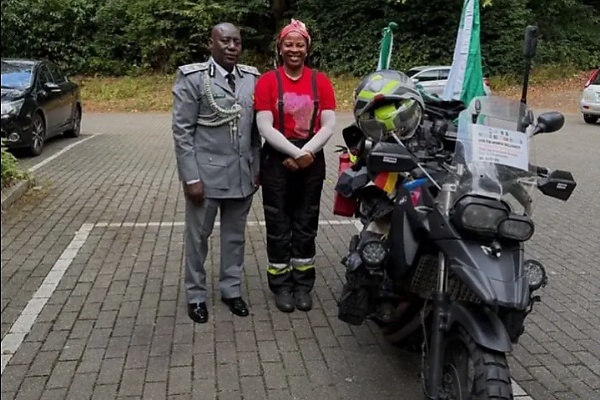 Female Customs Officer Completes 35-day Motorbike Journey From Nigeria To Belgium - autojosh 