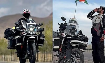 Indian Man On Round-the-world Trip Burst Into Tears After His $7,000 Motorbike Got Stolen In UK - autojosh