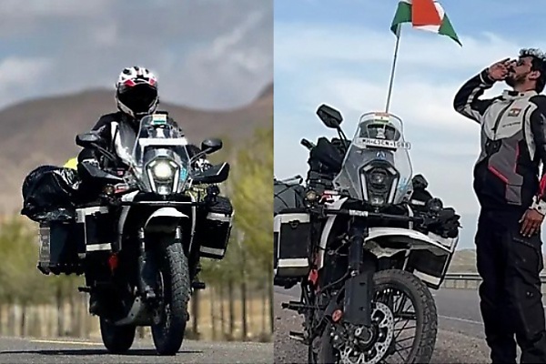 Indian Man On Round-the-world Trip Burst Into Tears After His $7,000 Motorbike Got Stolen In UK - autojosh