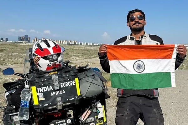 Indian Man On Round-the-world Trip Burst Into Tears After His $7,000 Motorbike Got Stolen In UK - autojosh 