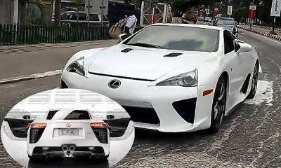 Car Spotter Went Wild After Spotting 1-of-500 Lexus LFA Worth $1 Million On The Nigeria Road - autojosh