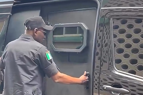 Protected From Drug Barons : Head Of NDLEA Kano Command Alights From A Customized Armored Bus - autojosh