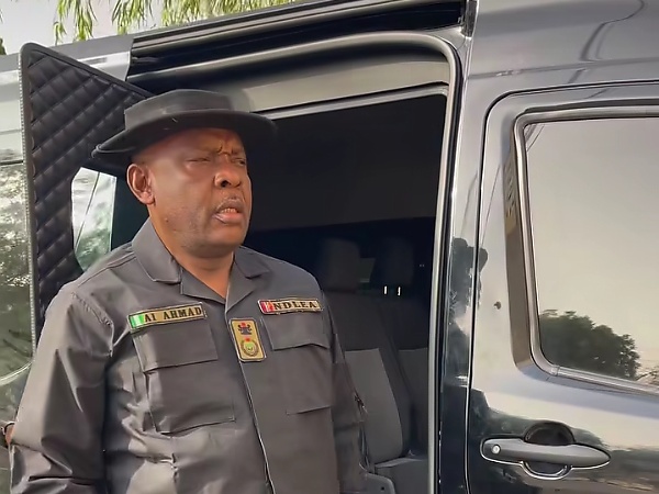 Protected From Drug Barons : Head Of NDLEA Kano Command Alights From A Customized Armored Bus - autojosh