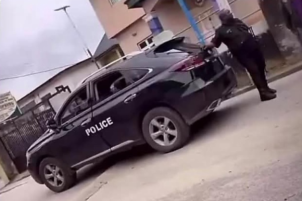 Is It A Converted Car Or AI Generated Image? This Nigeria Police Lexus RX ‘Patrol Car’ Is Trending - autojosh 