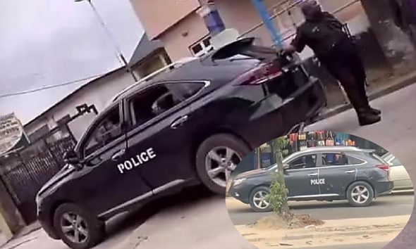Is It A Converted Car Or AI Generated Image? This Nigeria Police Lexus RX ‘Patrol Car’ Is Trending - autojosh