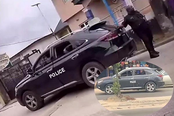 Is It A Converted Car Or AI Generated Image? This Nigeria Police Lexus RX ‘Patrol Car’ Is Trending - autojosh