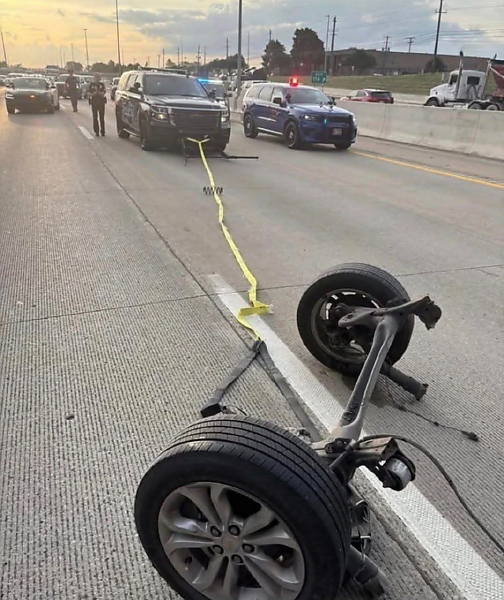 Watch: Police Stops Stolen Car Safely Using Grappler, Breaks Its Rear Axle After Suspect Tried To Break Free - autojosh