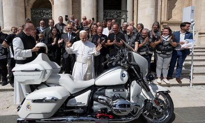 Pope Leo XIV Blesses, Signs Custom BMW R 18 Transcontinental Bike For Charity Auction - autojosh