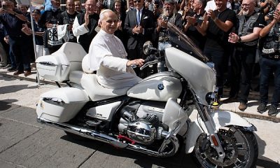 Pope Leo XIV Blesses, Signs Custom BMW R 18 Transcontinental Bike For Charity Auction - autojosh