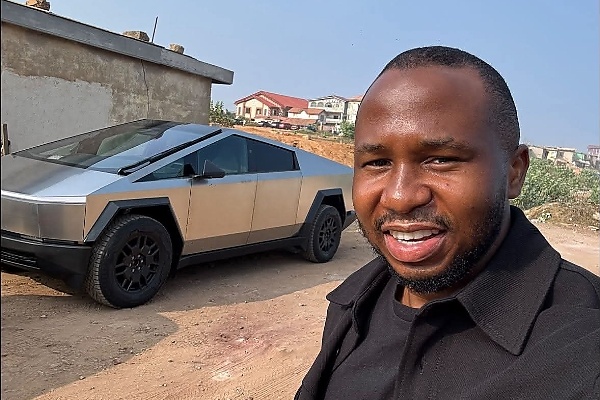 No Charging Stations, Bad Roads : Filmmaker Queries The Need For Tesla Cybertruck After Seeing One In Ibadan - autojosh