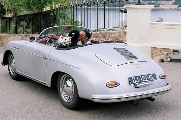 Temi And Mr Eazi’s Beautiful Classic Car Photoshoot With Open-top 1950s Porsche 356 Speedster - autojosh 